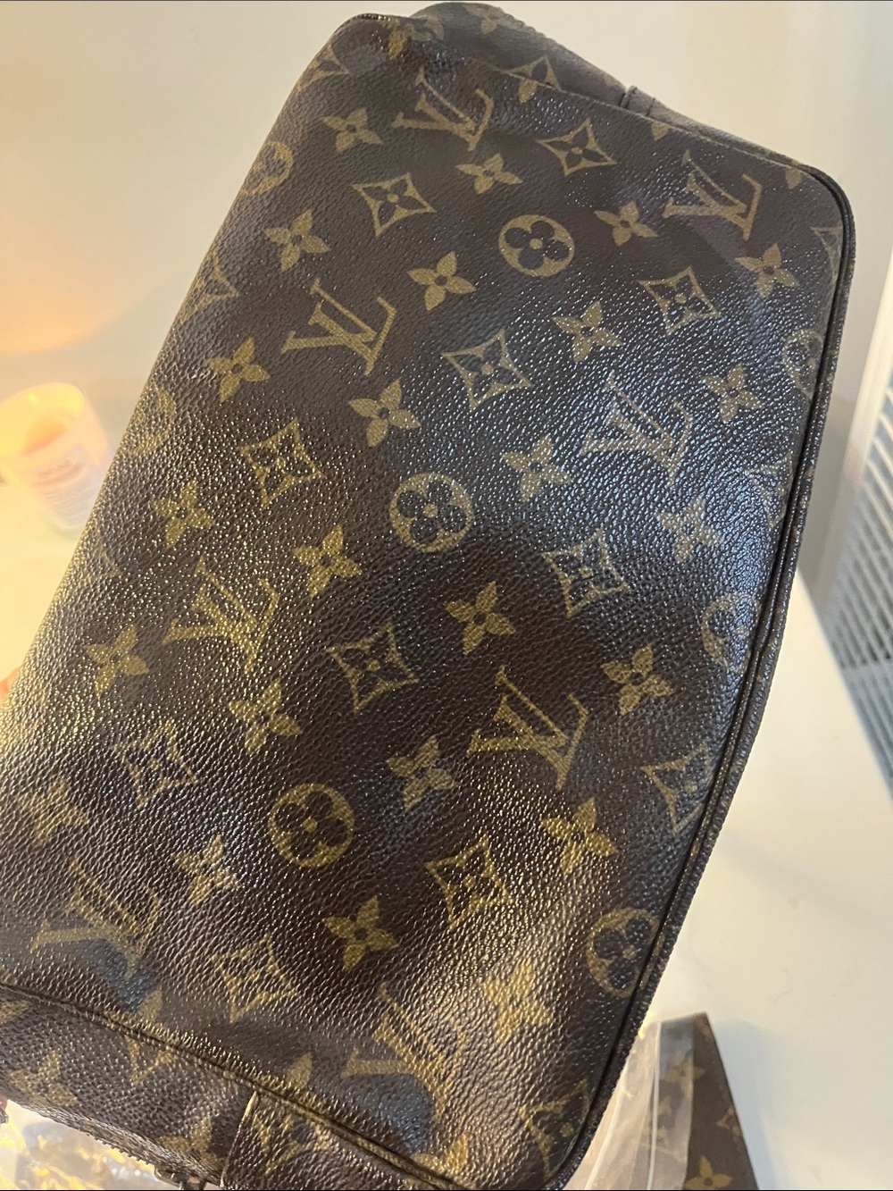 Louis Vuitton Trousse Monogram Cosmetic Pouch with Beige Interior